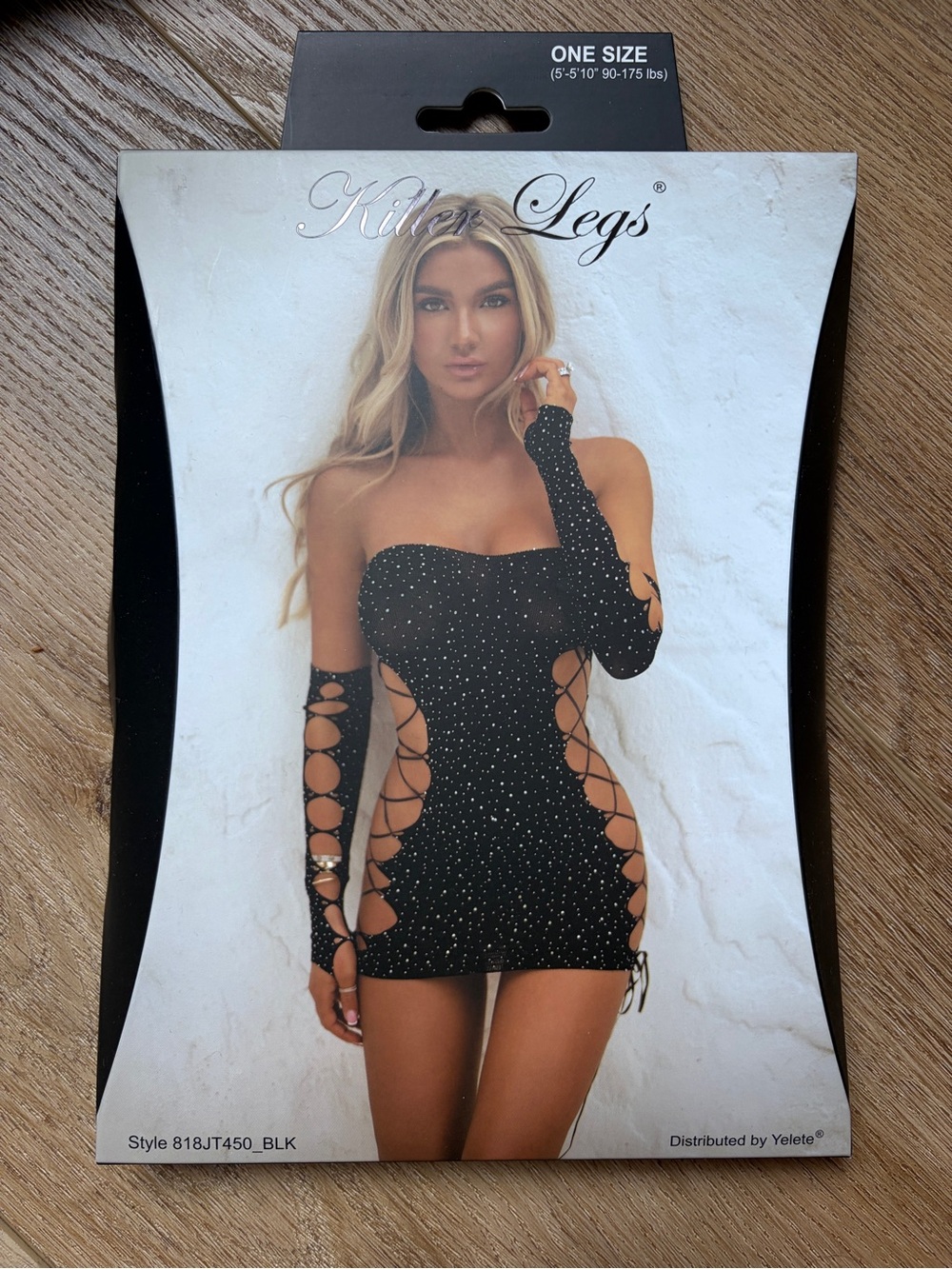 Black One-Shoulder Lace-Up Mini Dress